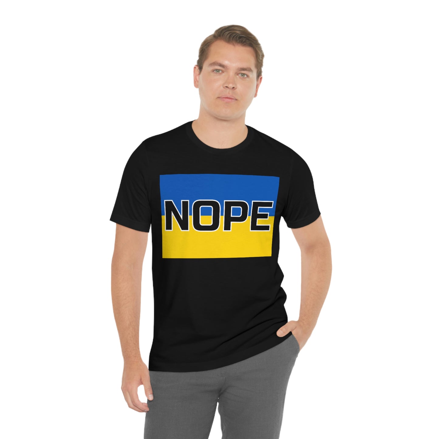 Ukraine Nope: Unisex Jersey Short Sleeve Tee