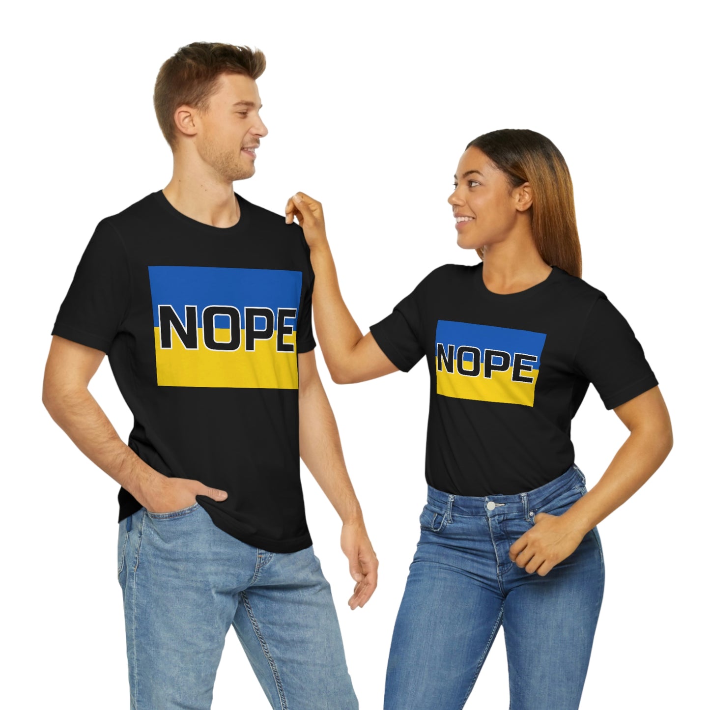 Ukraine Nope: Unisex Jersey Short Sleeve Tee