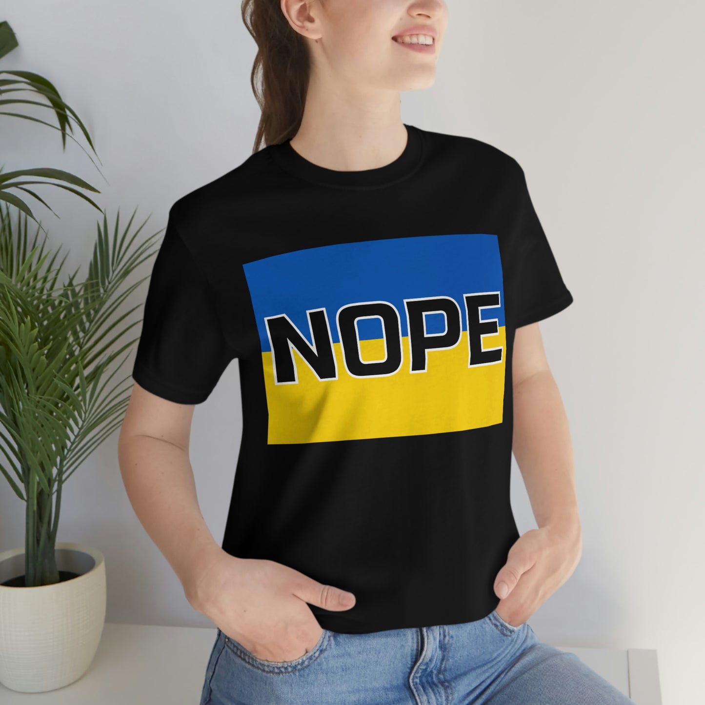 Ukraine Nope: Unisex Jersey Short Sleeve Tee