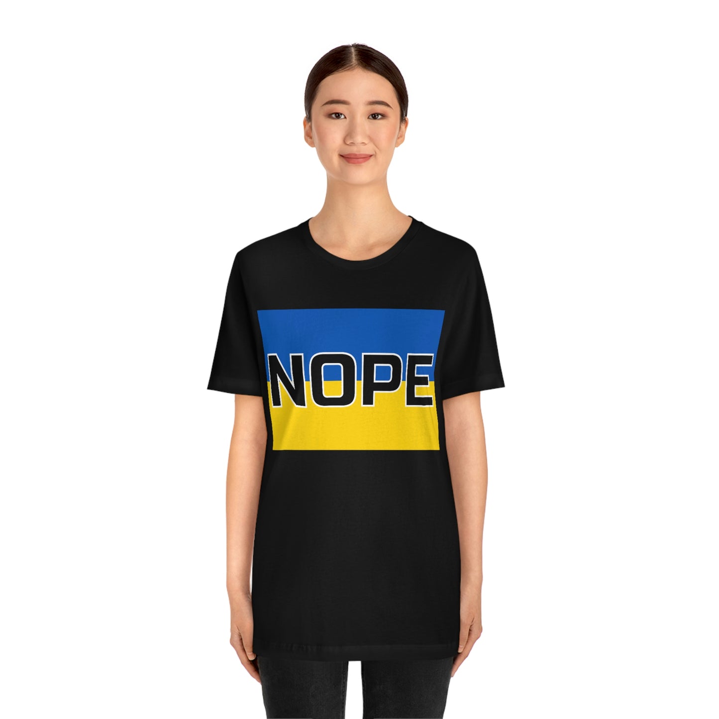 Ukraine Nope: Unisex Jersey Short Sleeve Tee