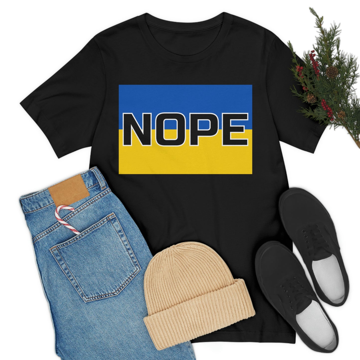 Ukraine Nope: Unisex Jersey Short Sleeve Tee