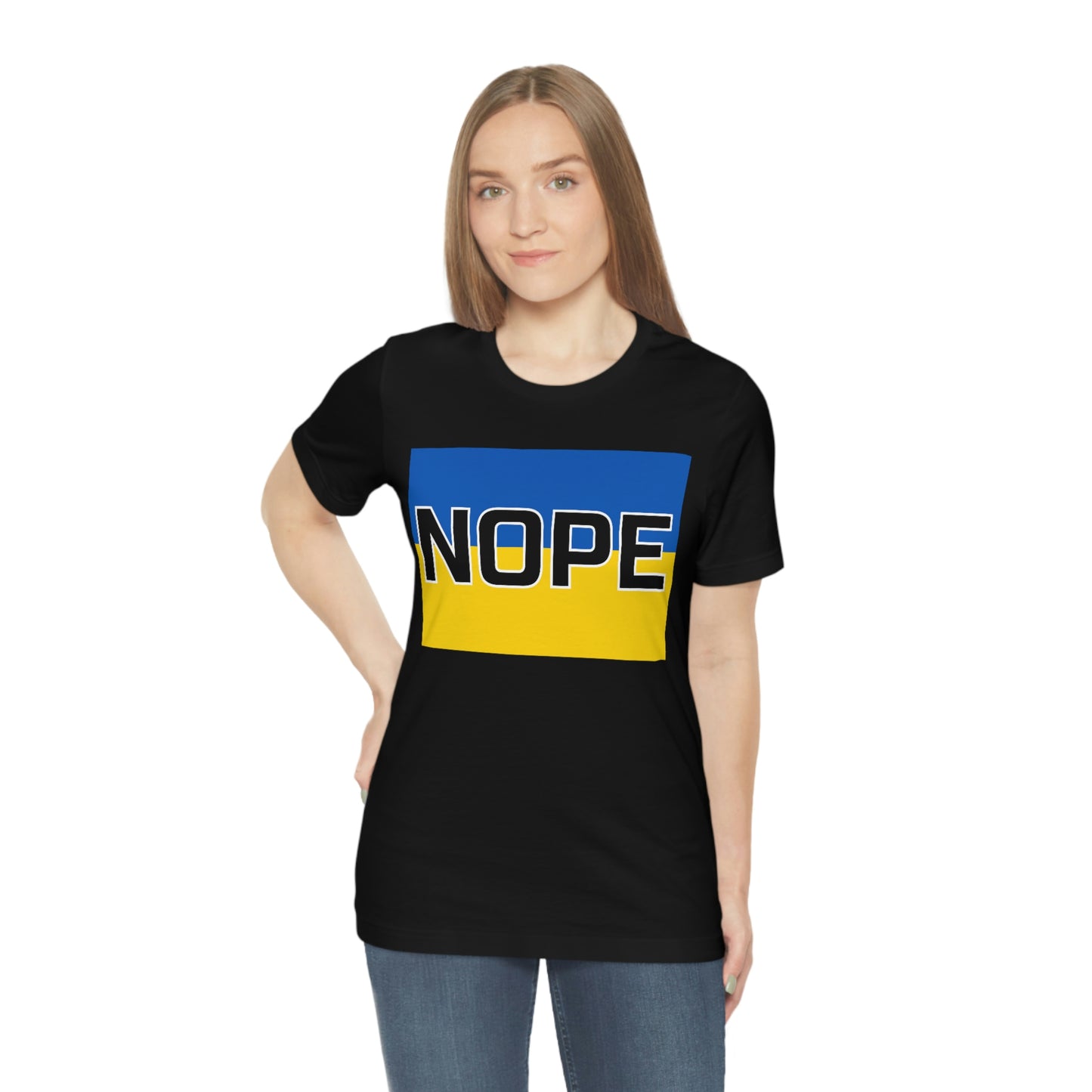 Ukraine Nope: Unisex Jersey Short Sleeve Tee