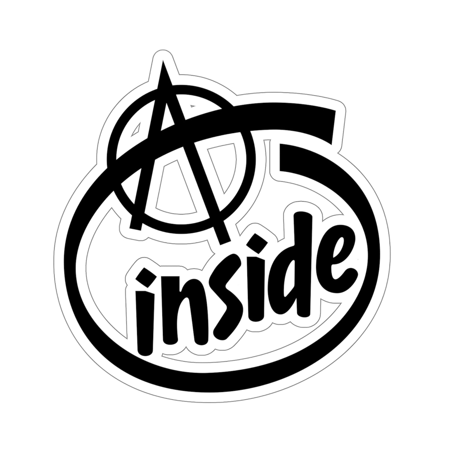 Anarchy Inside: Kiss-Cut Stickers